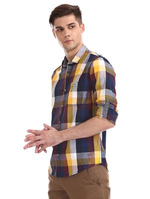 multi colored checkered casual shirt - 17577505 - Standard Image - 2