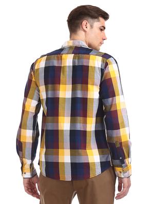 multi colored checkered casual shirt - 17577505 - Standard Image - 3