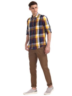 multi colored checkered casual shirt - 17577505 - Standard Image - 4