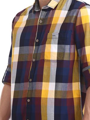 multi colored checkered casual shirt - 17577505 - Standard Image - 5