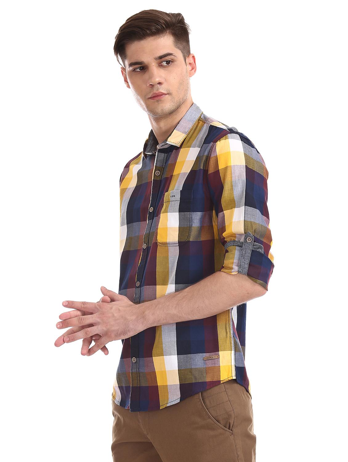 multi colored checkered casual shirt - 17577505 - Zoom Image - 2
