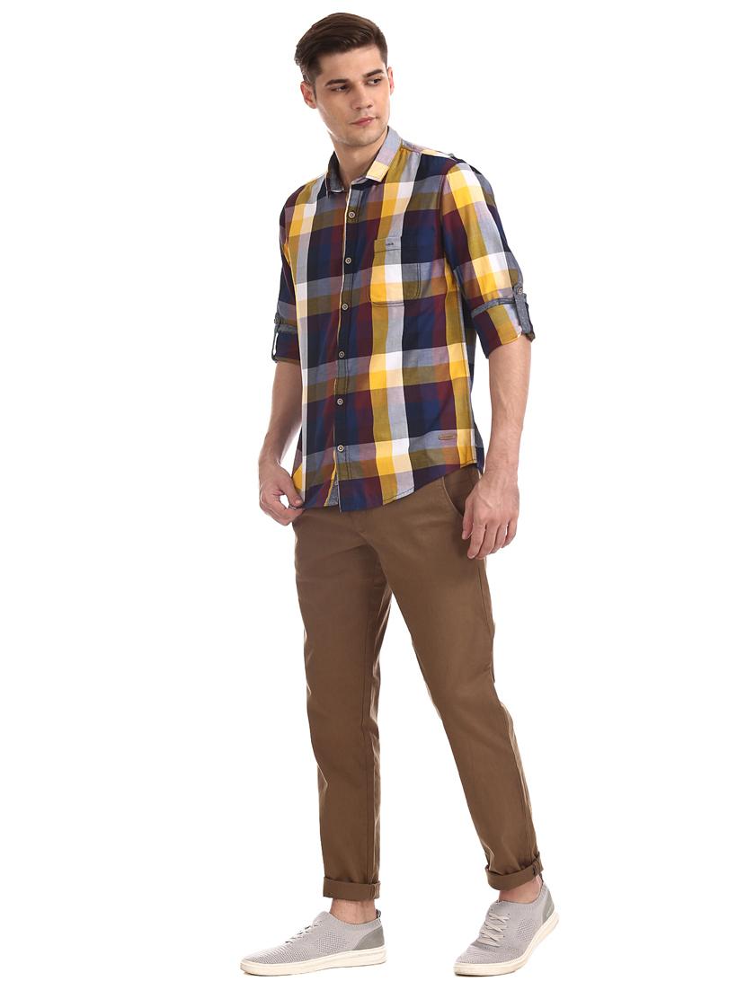 multi colored checkered casual shirt - 17577505 - Zoom Image - 4