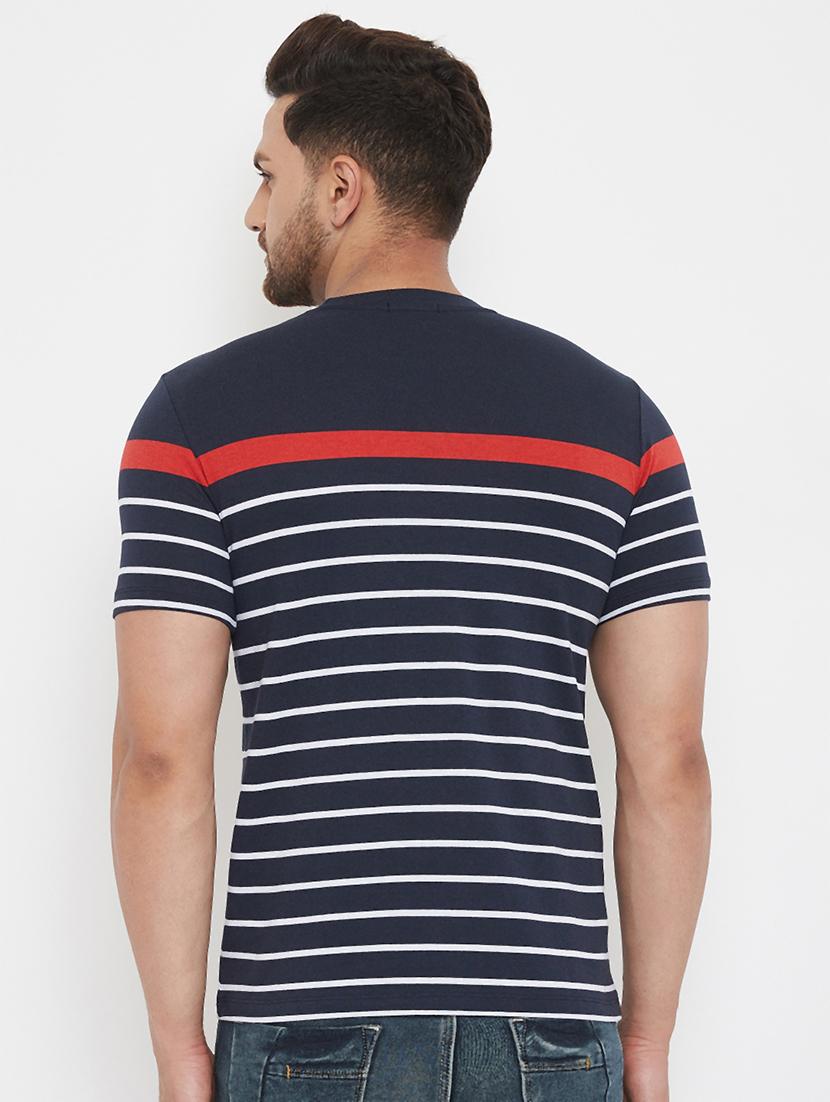 navy blue striped t-shirt - 17577875 - Zoom Image - 3