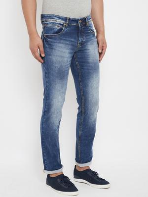 blue heavy washed denim jeans - 17578514 - Standard Image - 2