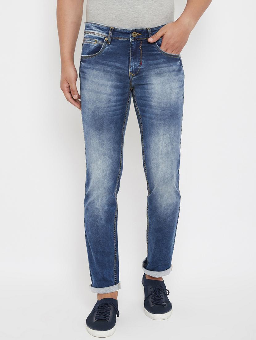 blue heavy washed denim jeans - 17578514 - Zoom Image - 1