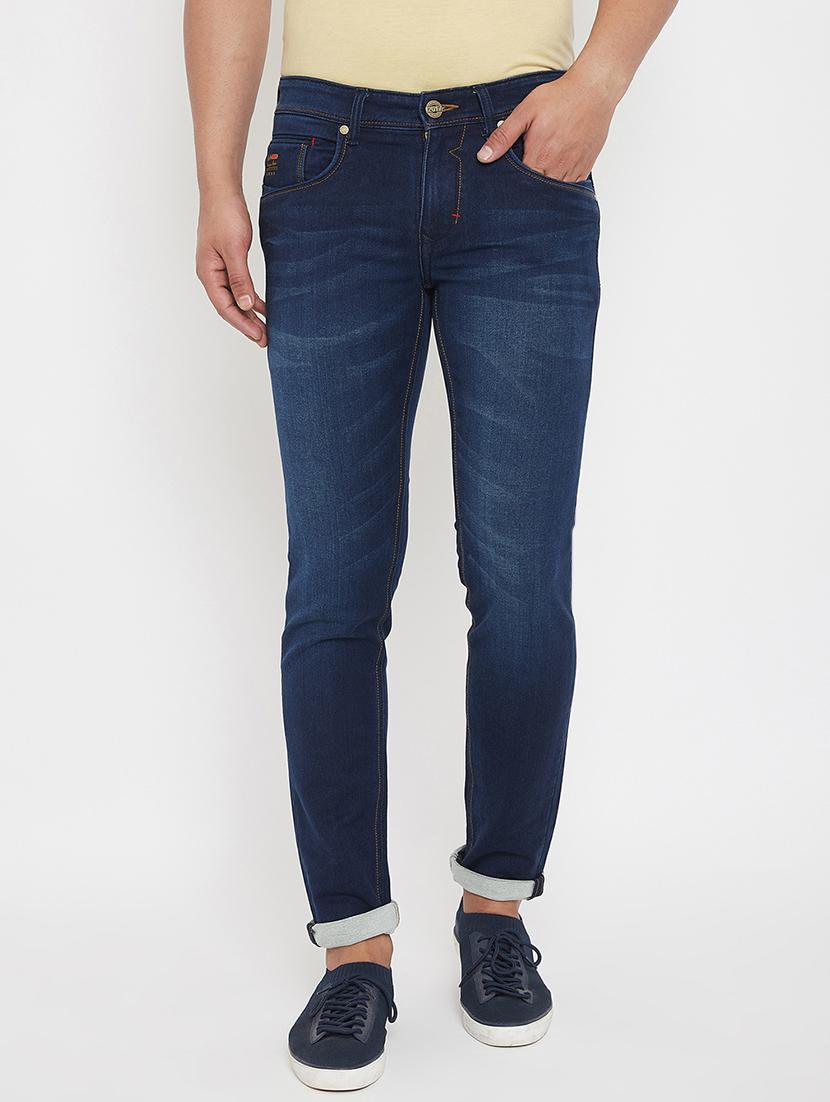 navy blue light washed denim jeans - 17578523 - Zoom Image - 1
