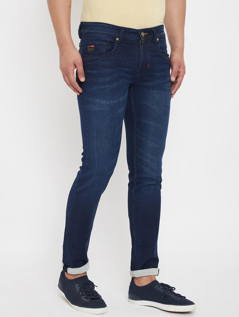 navy blue light washed denim jeans - 17578523 - Zoom Image - 2