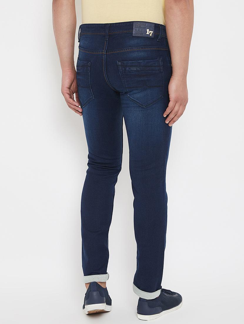 navy blue light washed denim jeans - 17578523 - Zoom Image - 3