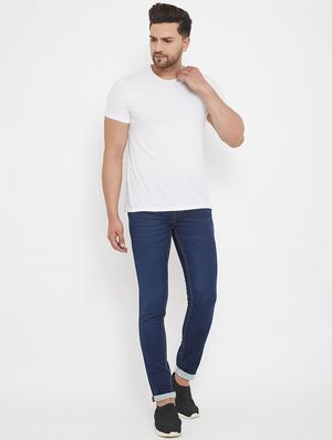 navy blue light washed denim jeans - 17578526 - Standard Image - 4