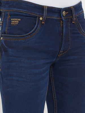 navy blue light washed denim jeans - 17578526 - Standard Image - 5
