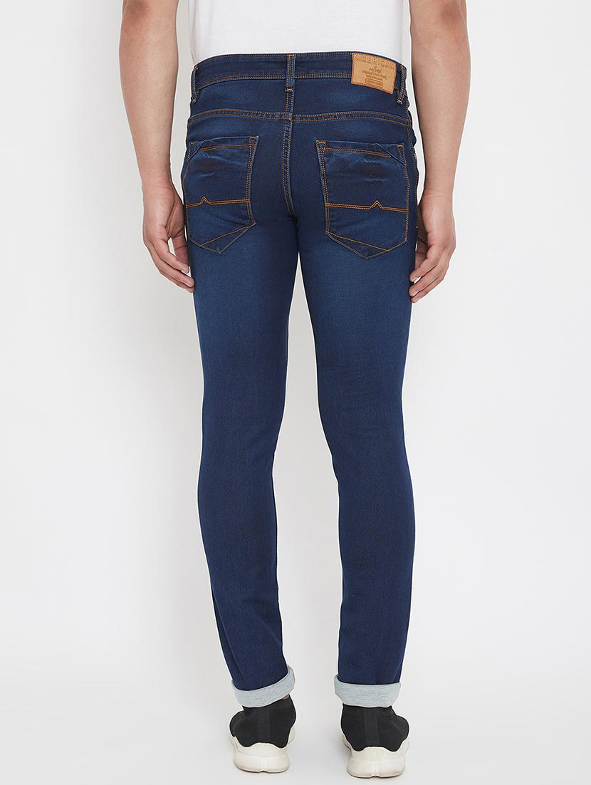 navy blue light washed denim jeans - 17578526 - Zoom Image - 3