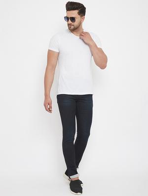 dark blue light washed denim jeans - 17578527 - Standard Image - 4