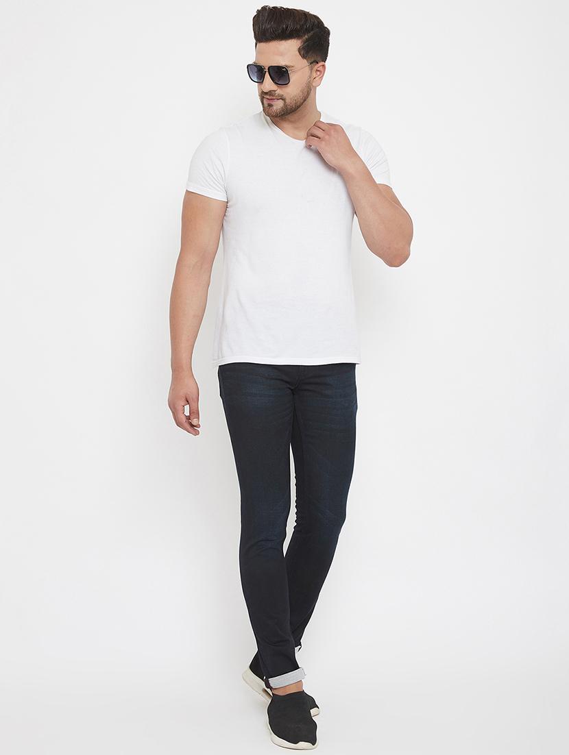 dark blue light washed denim jeans - 17578527 - Zoom Image - 4
