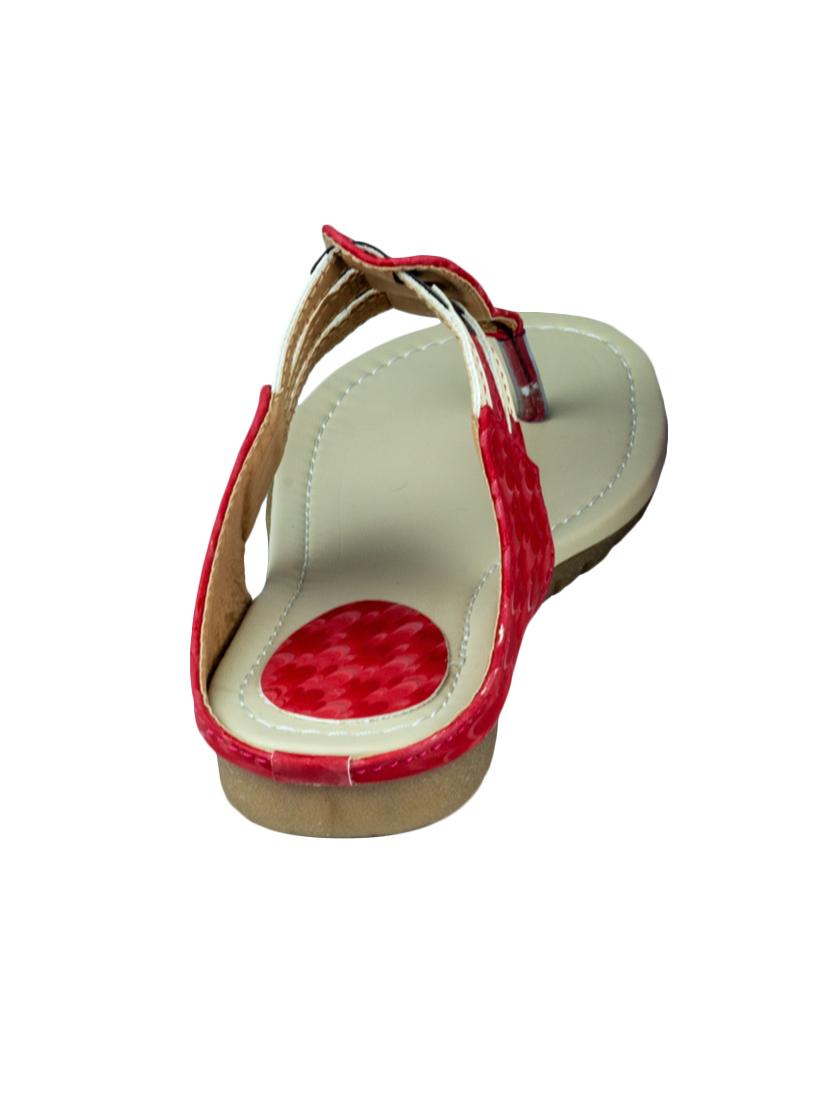 red pvc slip on sandals - 17578736 - Zoom Image - 4