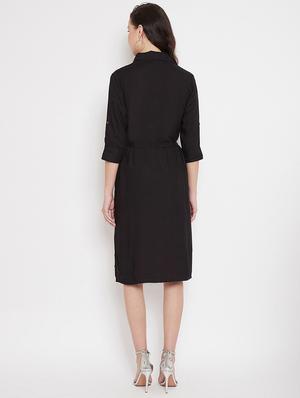 tie front shirt dress - 17578741 - Standard Image - 3