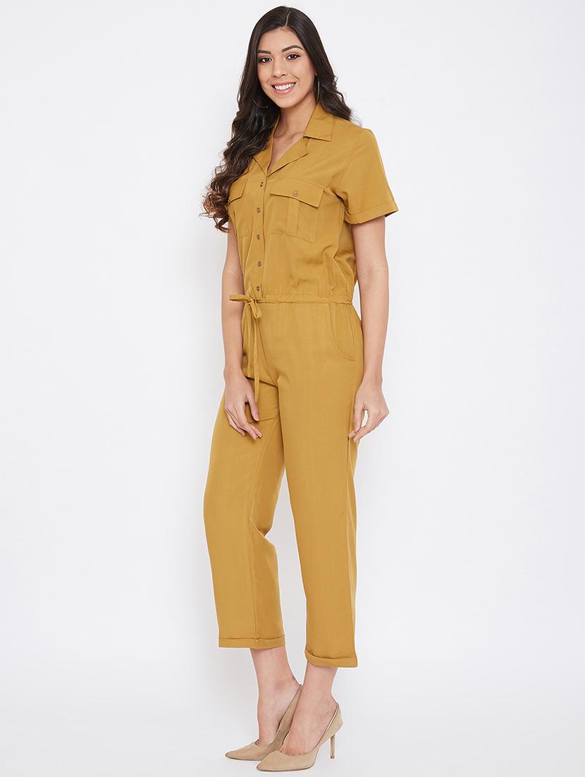 tie front full leg jumpsuit - 17578749 - Zoom Image - 2