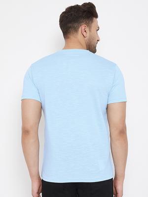 blue printed t-shirt - 17578812 - Standard Image - 3