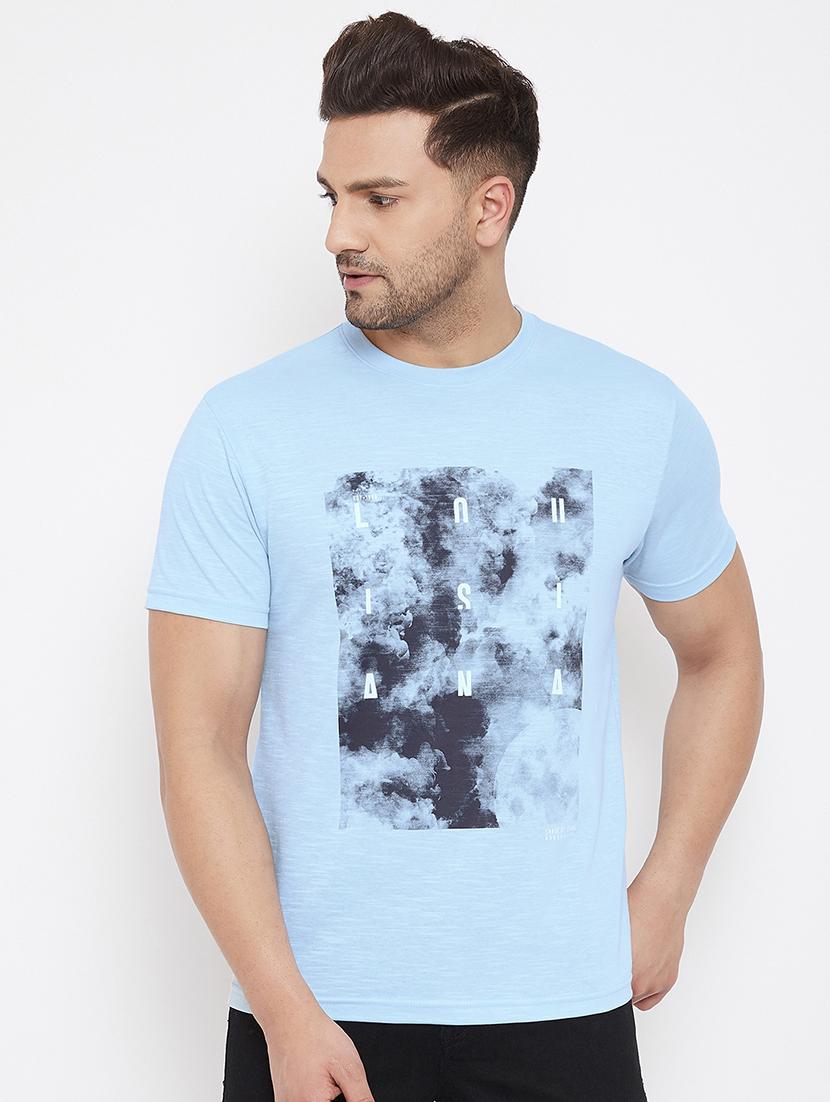 blue printed t-shirt - 17578812 - Zoom Image - 1