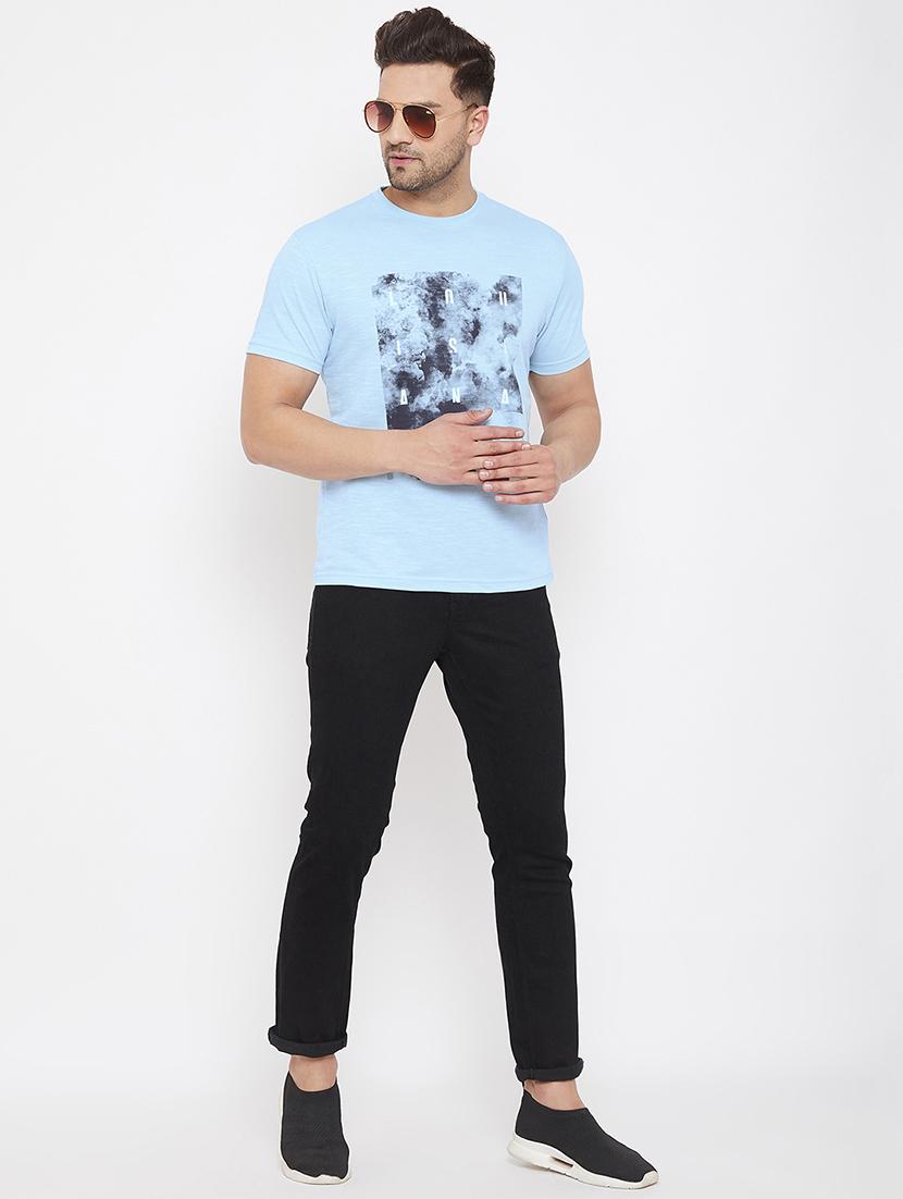 blue printed t-shirt - 17578812 - Zoom Image - 4