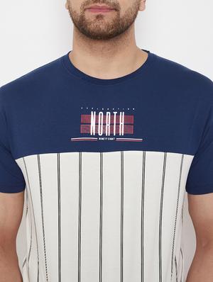 blue front print t-shirt - 17578819 - Standard Image - 5