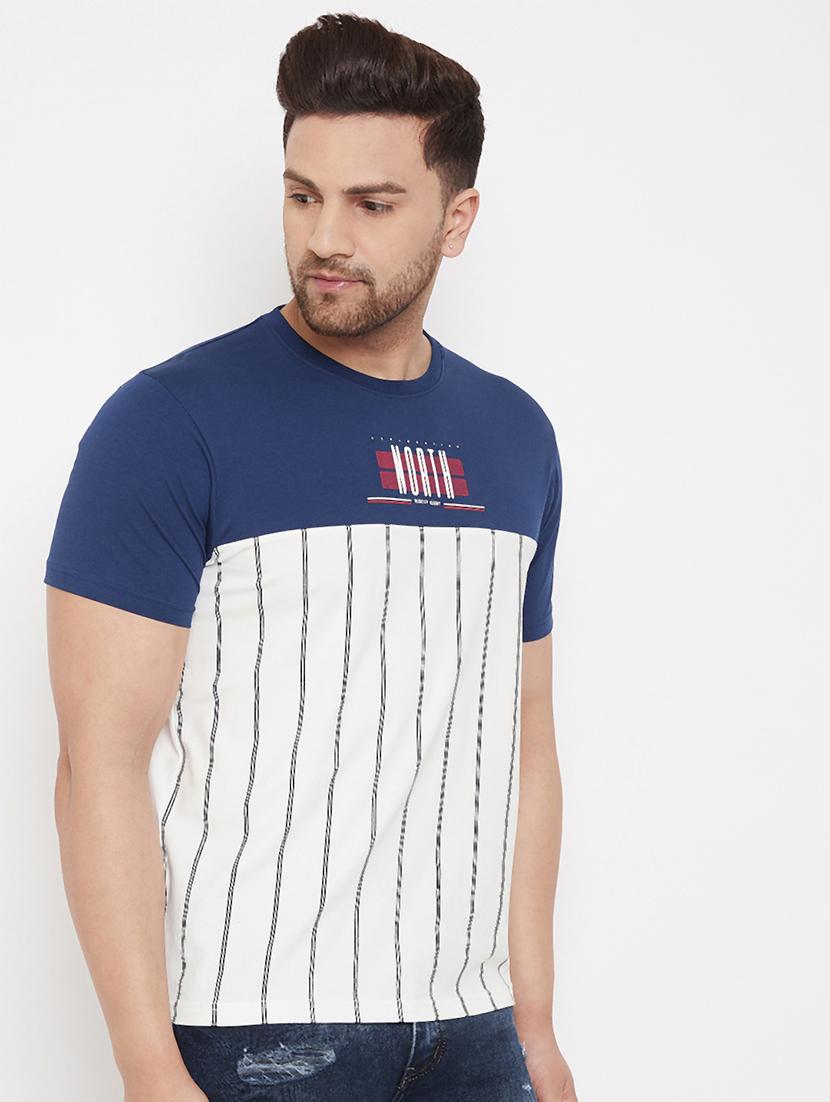 blue front print t-shirt - 17578819 - Zoom Image - 2