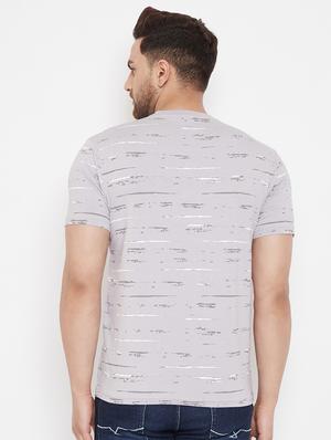 grey chest print t-shirt - 17578864 - Standard Image - 3