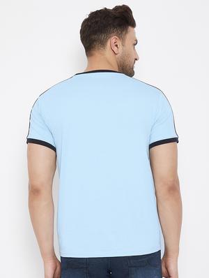 sea green solid t-shirt - 17578876 - Standard Image - 3
