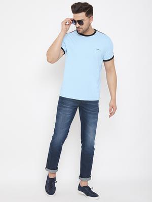 sea green solid t-shirt - 17578876 - Standard Image - 4