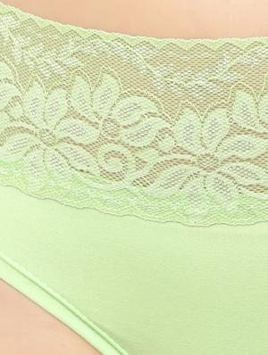 green solid bikini panty - 17579301 - Standard Image - 3