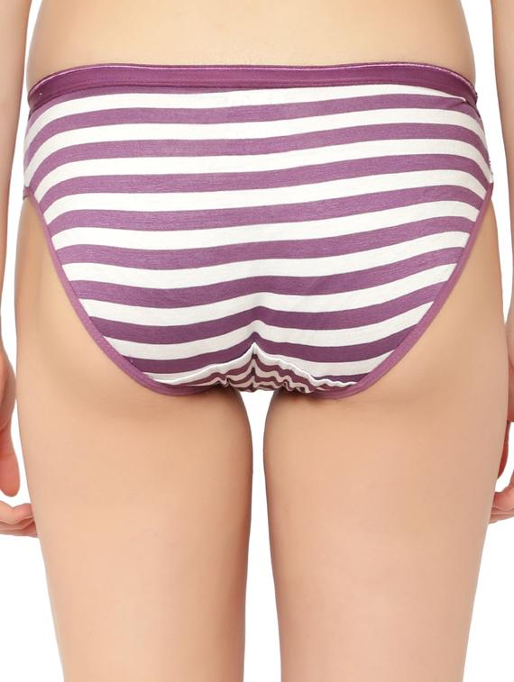 purple stripes bikini panty - 17579305 - Zoom Image - 2