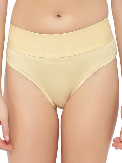 beige solid bikini panty - 17579308 - Standard Image - 1