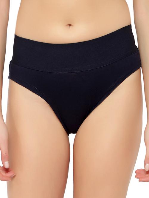navy solid cotton bikini panty - 17579309 - Standard Image - 1