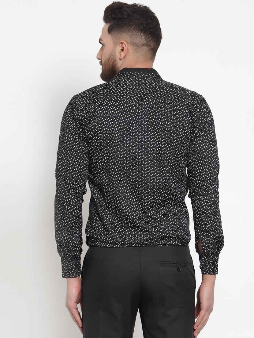 black printed casual shirt - 17579409 - Zoom Image - 3