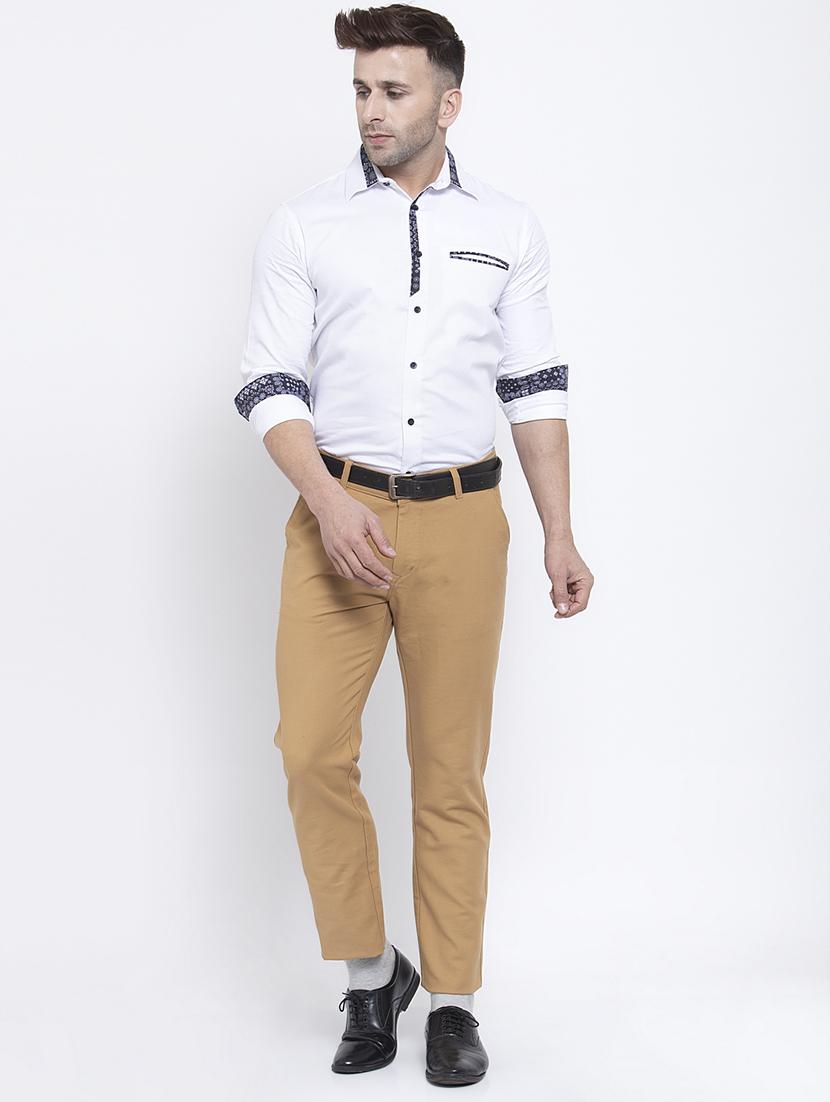 white solid casual shirt - 17579458 - Zoom Image - 4