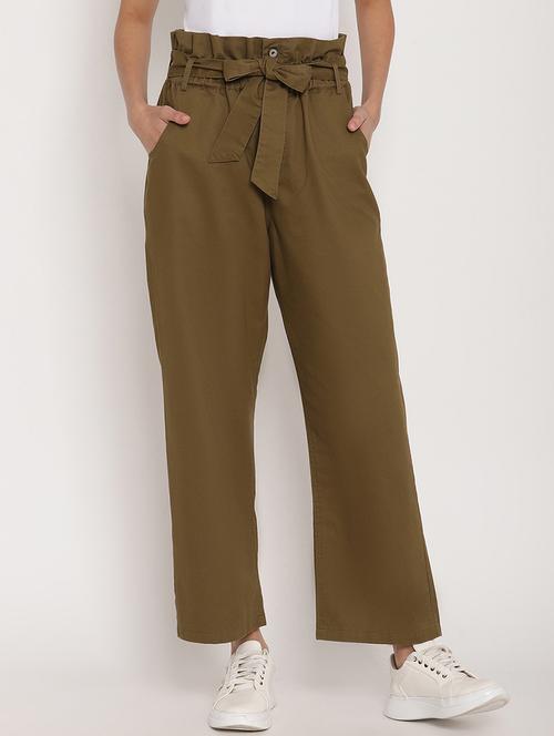 tie up waist pleated trouser - 17579470 - Standard Image - 1