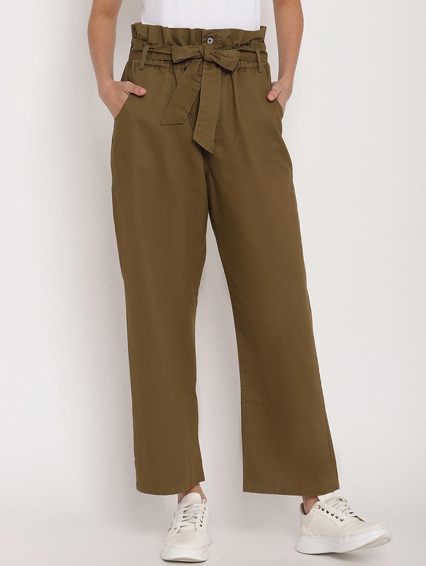 tie up waist pleated trouser - 17579470 - Zoom Image - 1