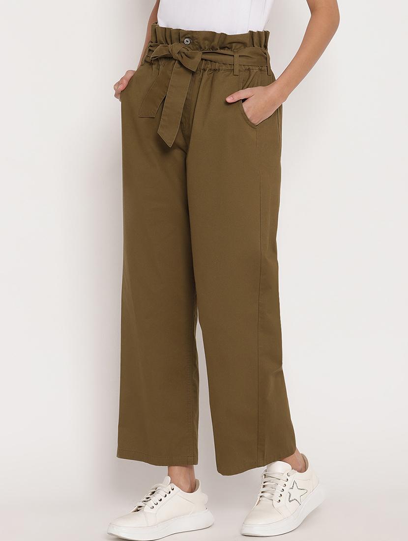 tie up waist pleated trouser - 17579470 - Zoom Image - 2