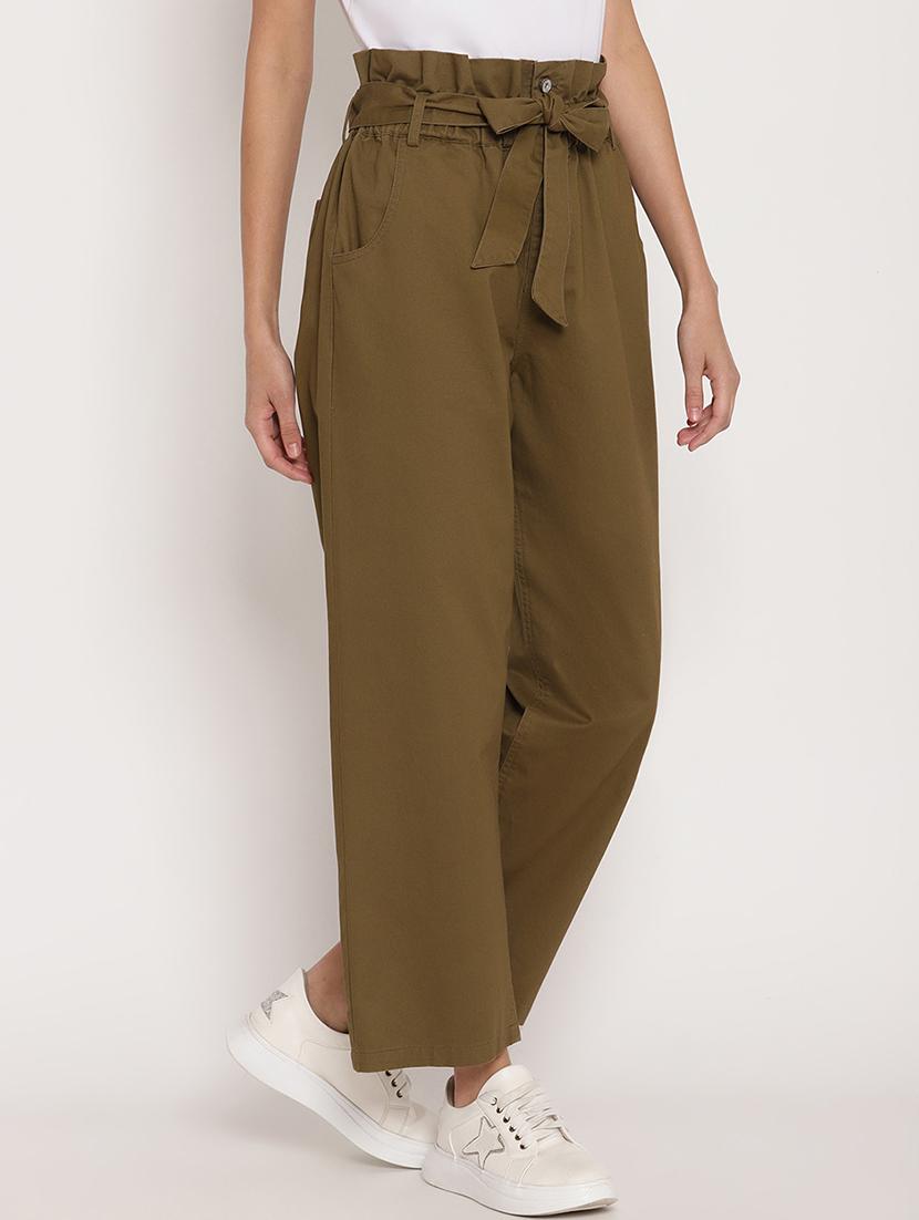tie up waist pleated trouser - 17579470 - Zoom Image - 3