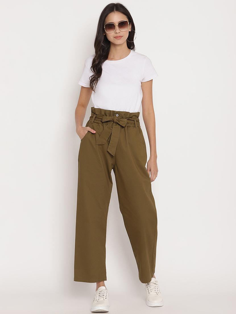 tie up waist pleated trouser - 17579470 - Zoom Image - 5