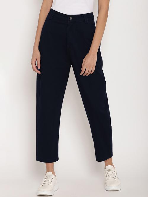 mid rise flat front trouser - 17579471 - Standard Image - 1