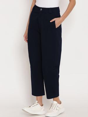 mid rise flat front trouser - 17579471 - Standard Image - 2