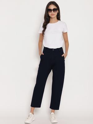 mid rise flat front trouser - 17579471 - Standard Image - 5