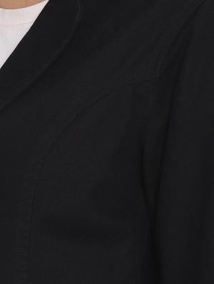 lapel neck solid blazer - 17579496 - Standard Image - 6