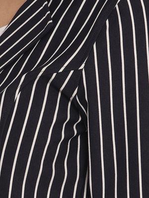 lapel neck striped blazer - 17579498 - Standard Image - 6