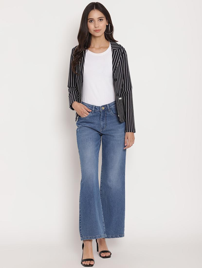 lapel neck striped blazer - 17579498 - Zoom Image - 4