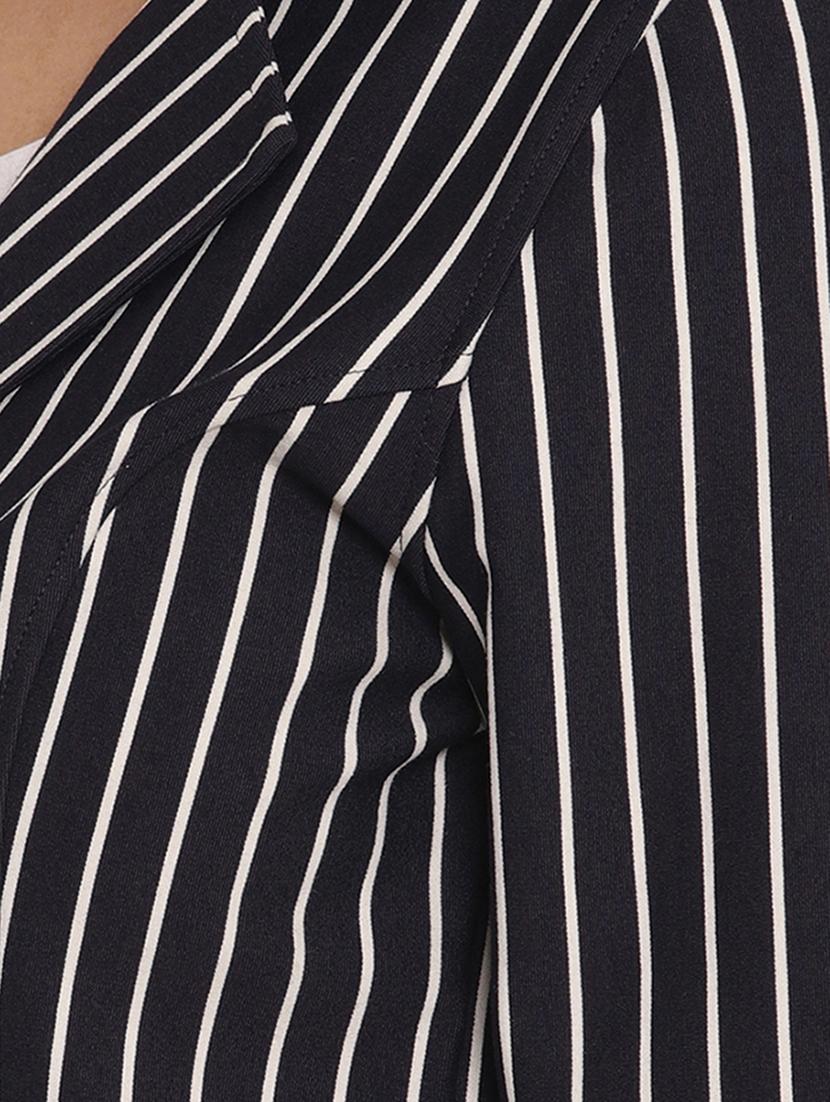 lapel neck striped blazer - 17579498 - Zoom Image - 6