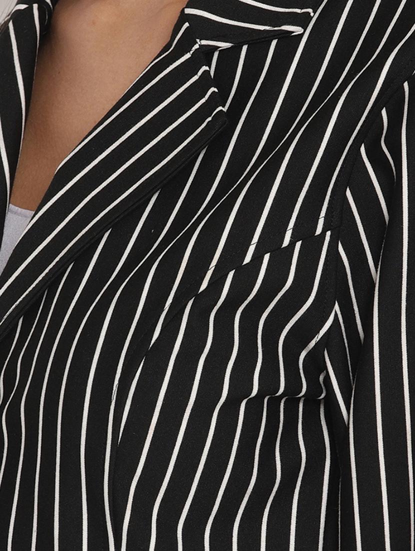 lapel neck striped blazer - 17579499 - Zoom Image - 6