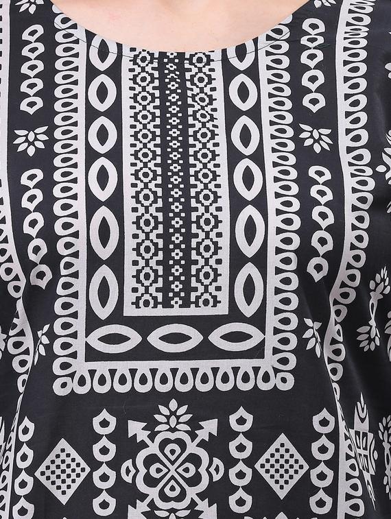 printed straight kurta - 17579837 - Zoom Image - 4