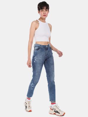 high rise stone washed jeans - 17580151 - Standard Image - 4