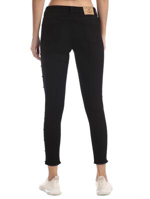 mid rise solid jeans - 17580166 - Standard Image - 4